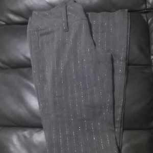 Rue21 Gray Stripped Jeans Size 1/2
